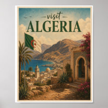 Bezoek Algerije Reis Vintage