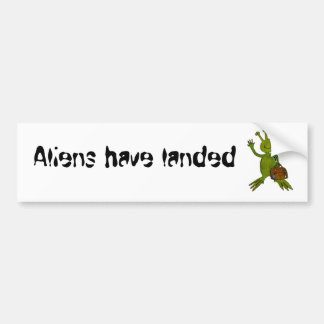 Bezoek Alien Range Bumpersticker