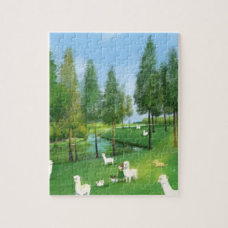 Bezoek alpaca legpuzzel