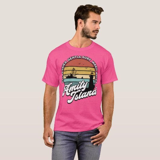 Bezoek Amity Island T-shirt (Voorkant volledig)