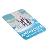 Bezoek Antarctica Oude reisposter Magneet (Rechterzijde)
