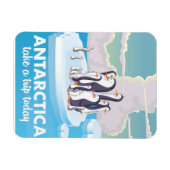 Bezoek Antarctica Oude reisposter Magneet (Horizontaal)