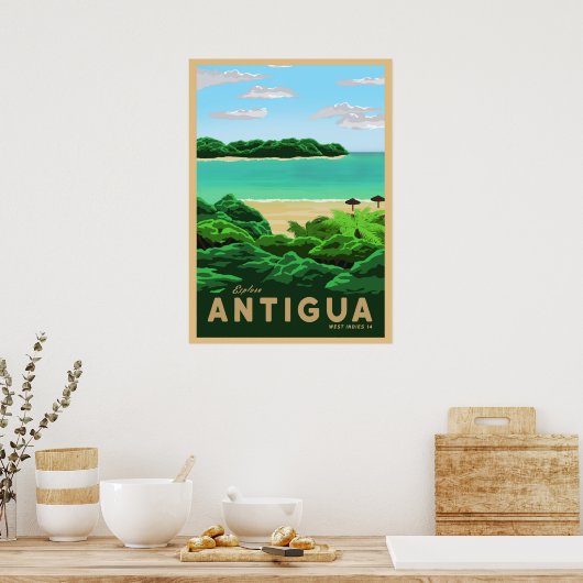 Bezoek Antigua Poster (Keuken)