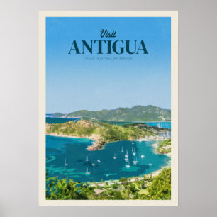Bezoek Antigua Poster