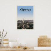 Bezoek Antwerpen Poster (Keuken)