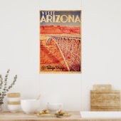  bezoek Arizona Navajo Bridge Travel Poster (Keuken)