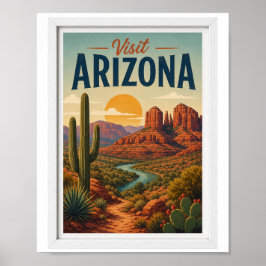 Bezoek Arizona Reis Vintage Poster