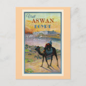 Bezoek Aswan, Egypte Briefkaart (Voorkant)
