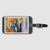 Bezoek Athene, Griekenland Bagagelabel (Voorkant (horizontaal))