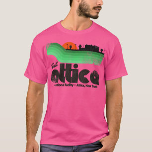 Bezoek Attica Prison Retro Tourist Souvenir T-shirt