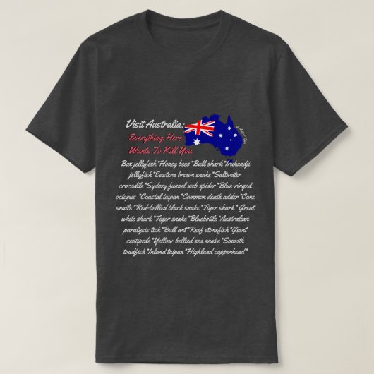 Bezoek Australië - een MisterP-Shirt T-shirt (Design voorkant)