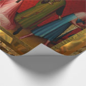 Bezoek Baby Jezus (30 voet) Cadeaupapier (Hoek)