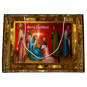 Bezoek Baby Jezus Kerstmis Groot Cadeauzakje