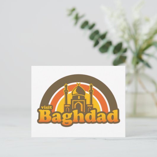 Bezoek Bagdad Briefkaart (Staand voorkant)
