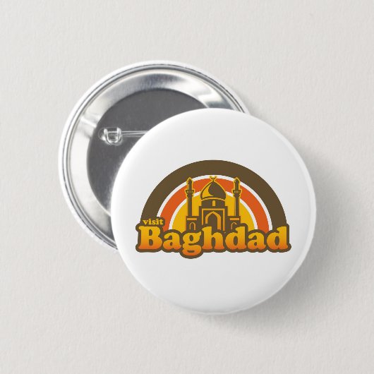 Bezoek Bagdad Button (Voorkant /achterkant)