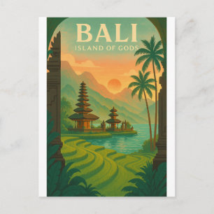 Bezoek Bali, Indonesië – Reis naar het eiland 2026 Briefkaart