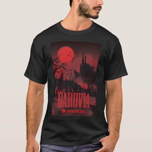 Bezoek Barovia - Rood T-shirt (Voorkant)