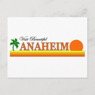 Bezoek Beauful Anaheim, Californië Briefkaart
