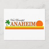 Bezoek Beauful Anaheim, Californië Briefkaart (Voorkant)