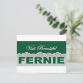 Bezoek Beauful Fernie Briefkaart (Staand voorkant)
