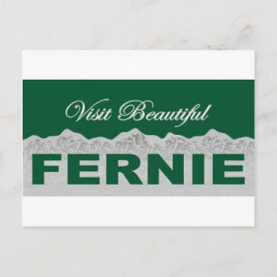 Bezoek Beauful Fernie Briefkaart