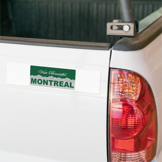 Bezoek Beauful Montreal Bumpersticker (Op Truck)