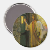 Bezoek bij zonsopgang Jezus Klop op een rustieke d Magneet (Voorkant / Achterkant)