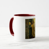 Bezoek bij zonsopgang Jezus Klop op een rustieke d Mok (Voorkant links)