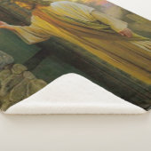 Bezoek bij zonsopgang Jezus Klop op een rustieke d Sherpa Deken (3/4)