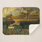 Bezoek bij zonsopgang Jezus Klop op een rustieke d Sherpa Deken (Voorkant (horizontaal))