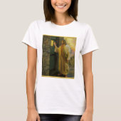 Bezoek bij zonsopgang Jezus Klop op een rustieke d T-shirt (Voorkant)