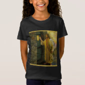 Bezoek bij zonsopgang Jezus Klop op een rustieke d T-shirt (Voorkant)