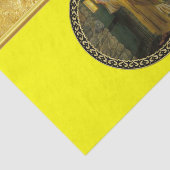 Bezoek bij zonsopgang Jezus Klop op een rustieke d Tissuepapier (Detail)