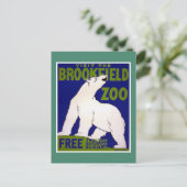 Bezoek Brookfield Zoo  WPA Briefkaart (Staand voorkant)