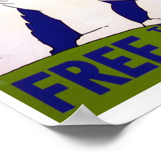 Bezoek Brookfield Zoo  WPA Poster (Hoek)