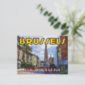 Bezoek Brussel, België Briefkaart (Staand voorkant)