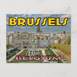 Bezoek Brussel, België Briefkaart