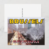 Bezoek Brussel, België Briefkaart (Voorkant / Achterkant)