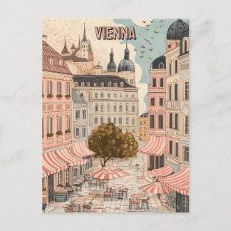 Bezoek Café's van Wenen Briefkaart