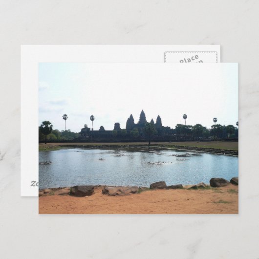 Bezoek Cambodja Briefkaart (Voorkant / Achterkant)