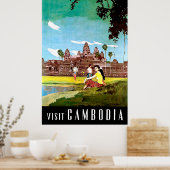 Bezoek Cambodja Poster (Keuken)
