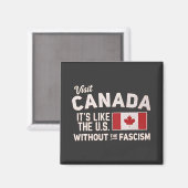Bezoek Canada Het is als de VS maar dan zonder fas Magneet (Voorkant / Achterkant)