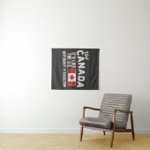 Bezoek Canada Het is als de VS Maar Zonder Fascism Wandkleed (In Situ (horizontaal))