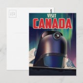Bezoek Canada-reisposter Briefkaart (Voorkant / Achterkant)