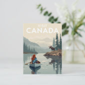 Bezoek Canada Wildernis Briefkaart (Staand voorkant)