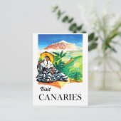 Bezoek Canarische Eilanden Briefkaart (Staand voorkant)