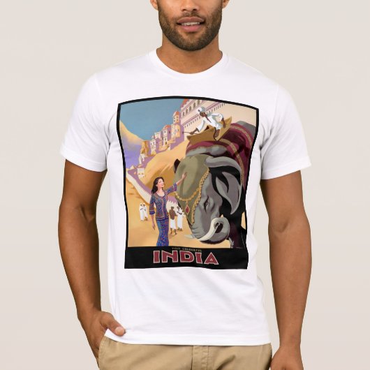 Bezoek Colorful India T-shirt (Voorkant)