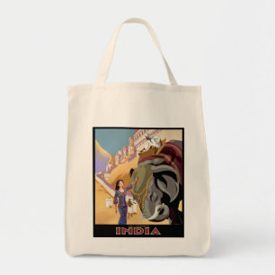Bezoek Colorful India Tote Bag