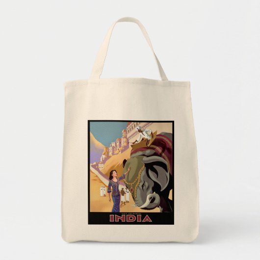 Bezoek Colorful India Tote Bag (Voorkant)