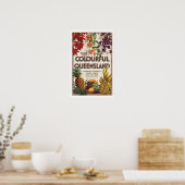 Bezoek Colorful Queensland Australië Poster (Keuken)